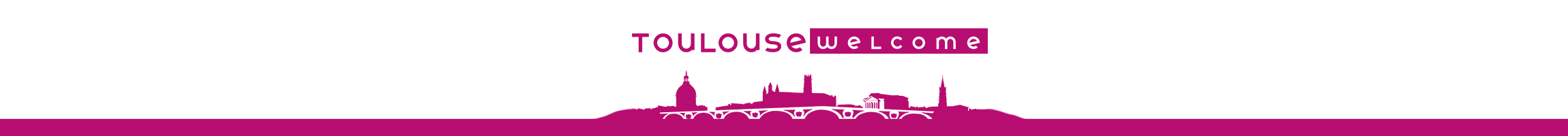 Toulouse Welcome - Footer violet logo